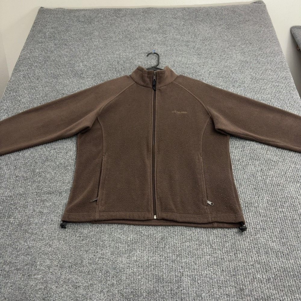 Columbia Jacket Womens L Brown Polyester Full Zip Mock Neck Gorpcore Outdoor